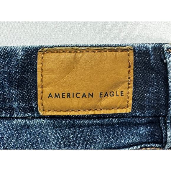 NWT American Eagle Women's Curvy Stovepipe Blue Denim Jeans - Size 14S (36x29) - Picture 3 of 7